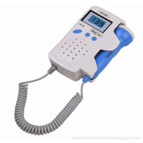 Portable pregnancy fetal heart doppler, FDA/CE marked, LCD display rechargeable batteryNew